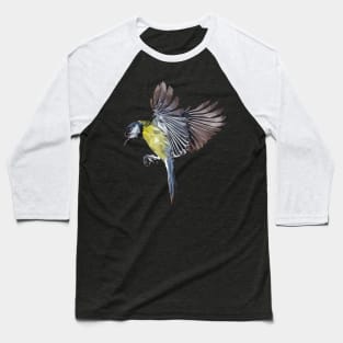 Aussie with Eurasien Blue Tit Baseball T-Shirt